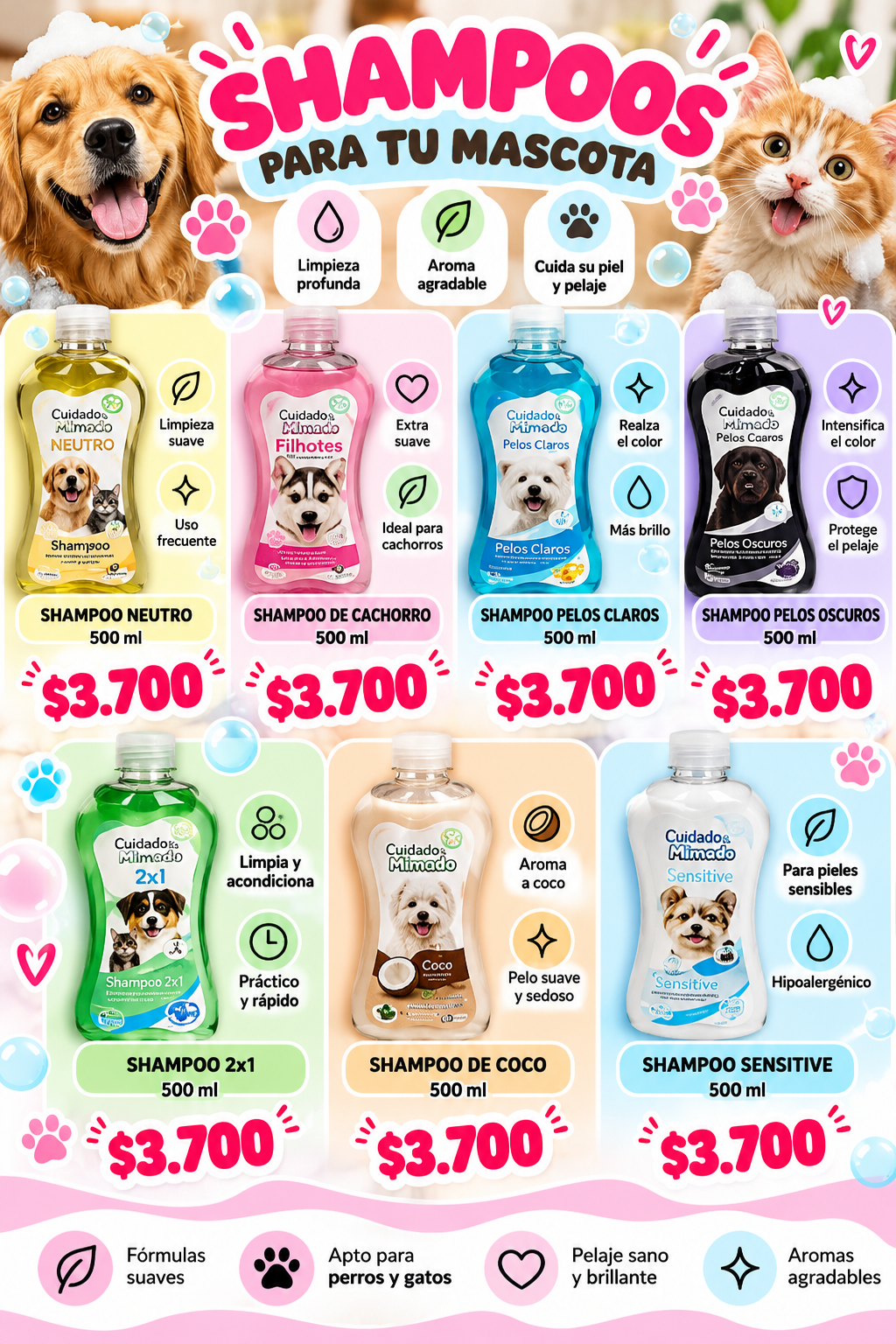 Shampoo Cuidado Mimado 500 ml