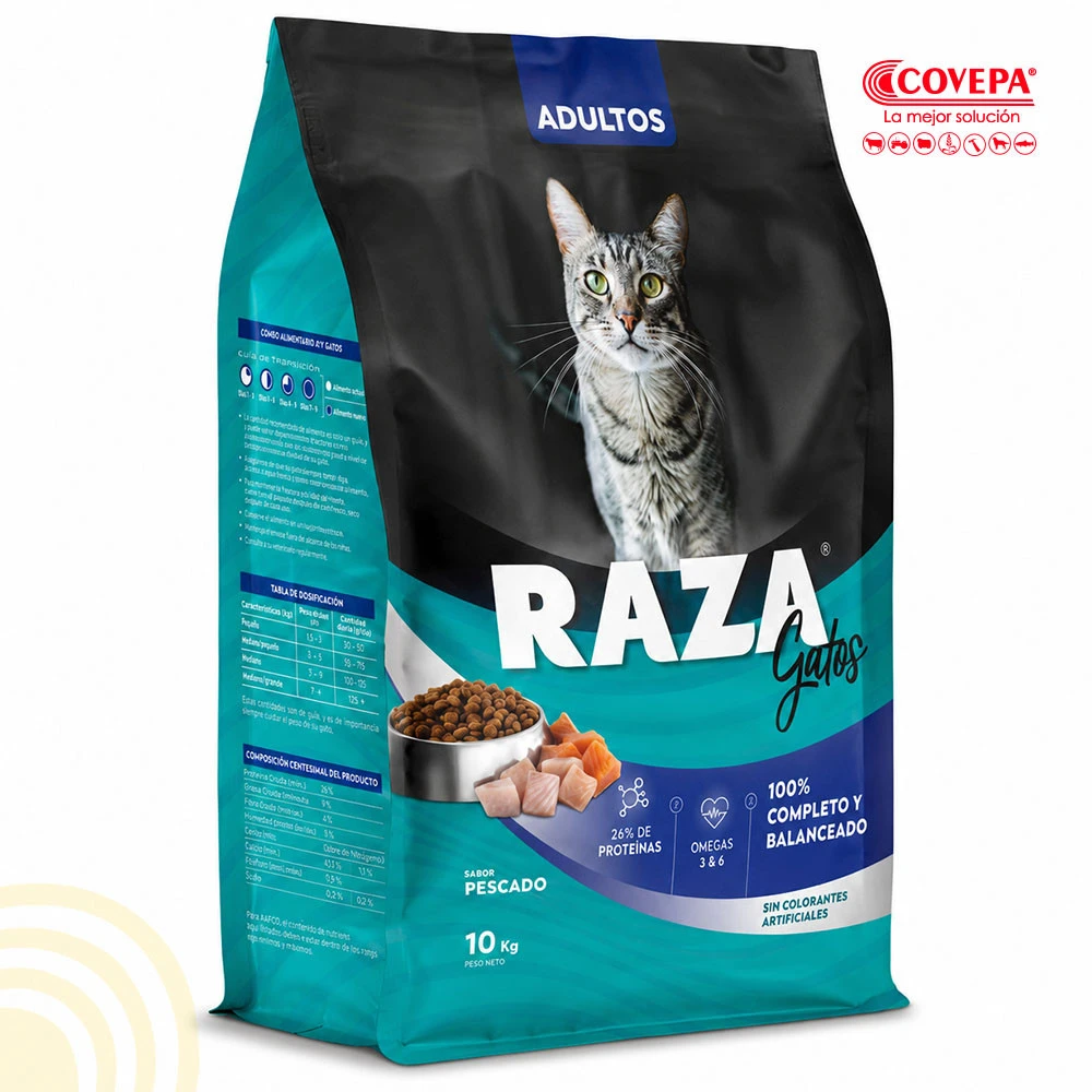 Raza Gato alimento seco