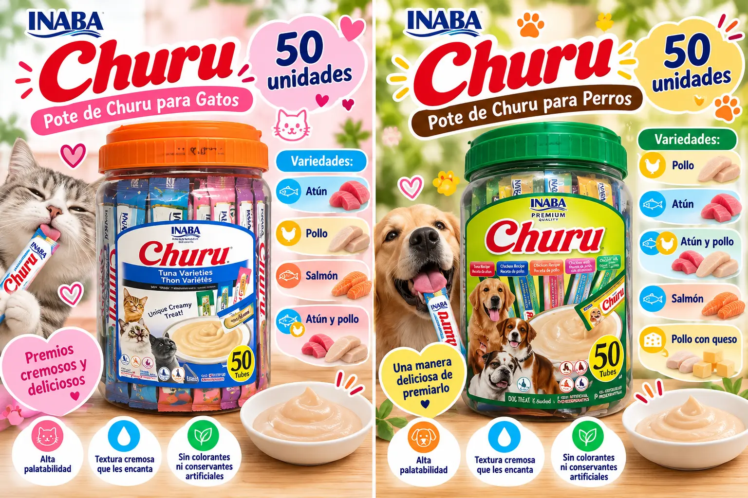 Churu pote de 50 unidades