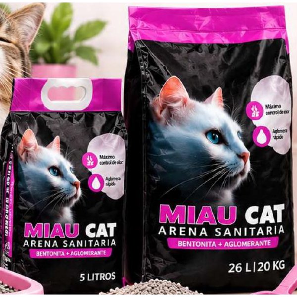 Arena sanitaria Miau Cat bentonita