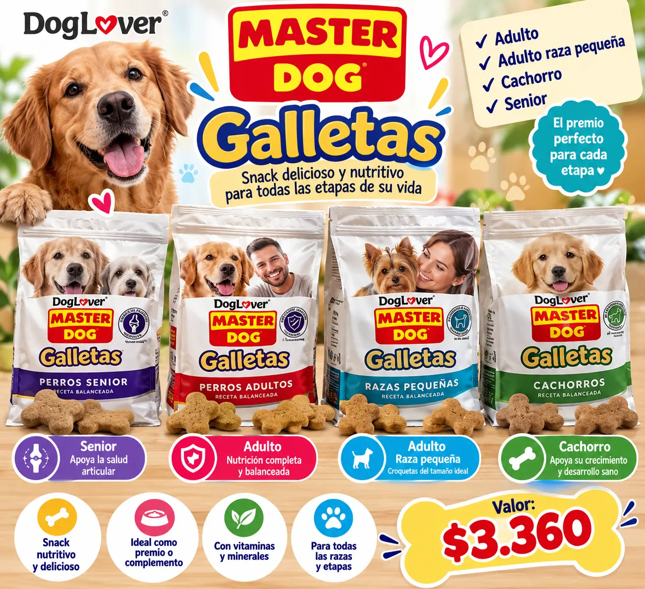 Master Dog galletas para perros