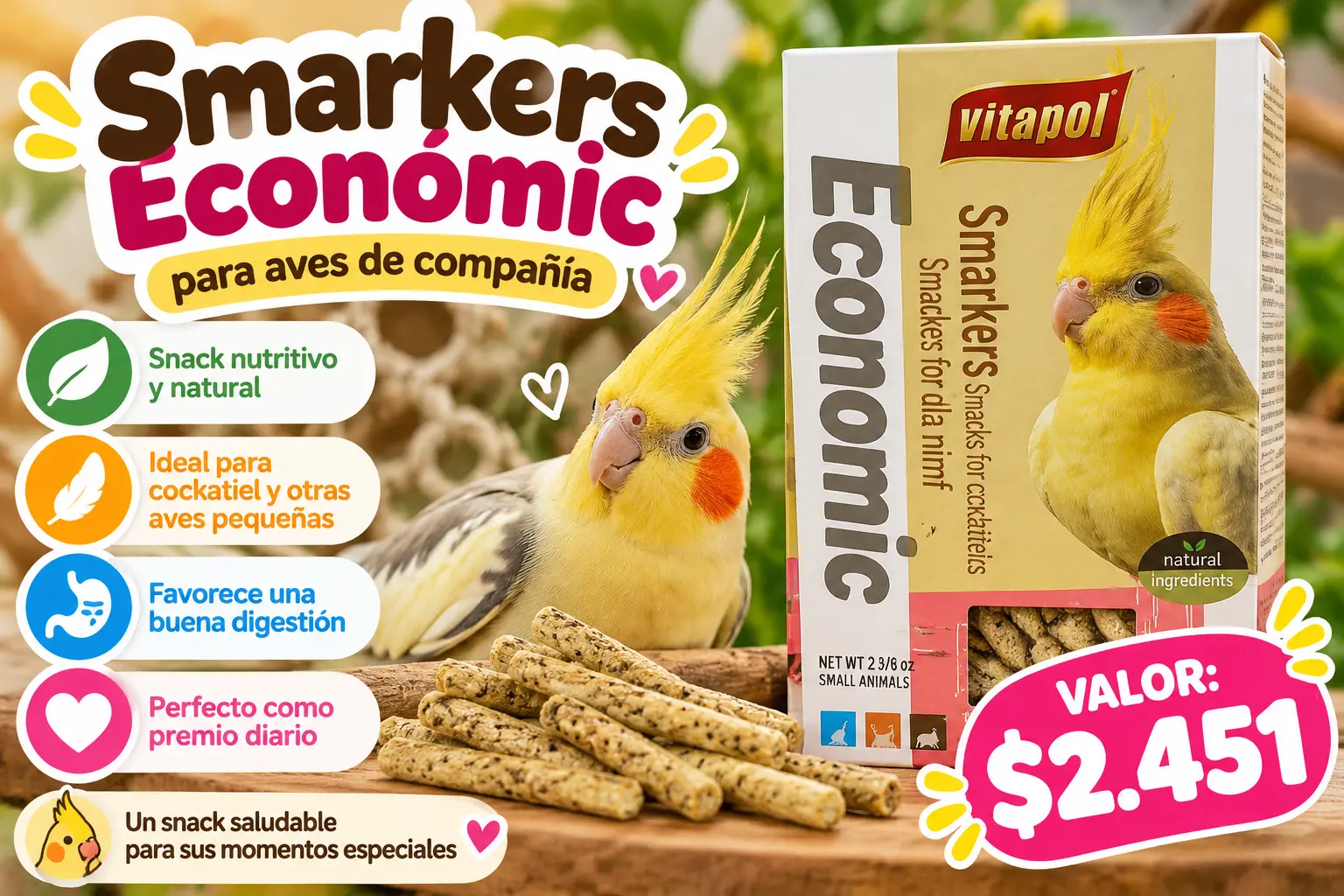 Vitapol Smakers Economic para ninfas