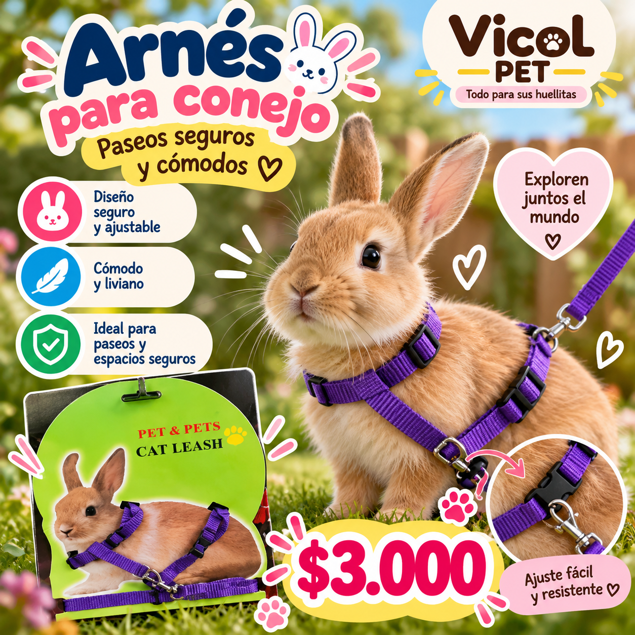 Arnés conejo