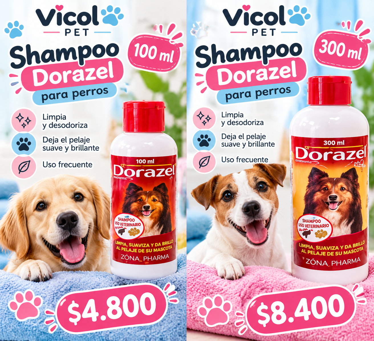 Shampoo Dorazel para perros