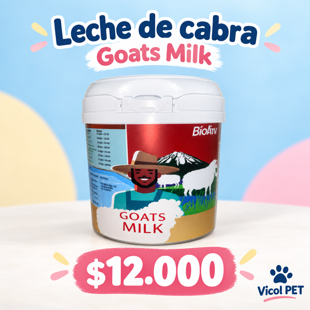 BioATV Goats Milk leche de cabra
