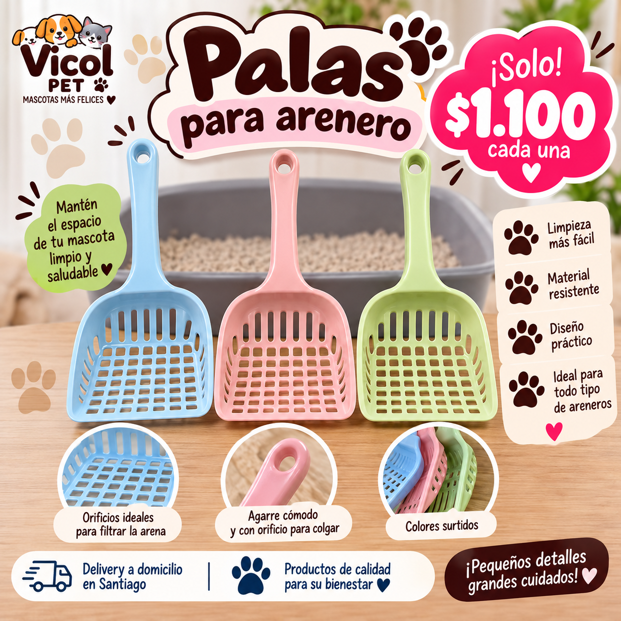 Pala para arenero