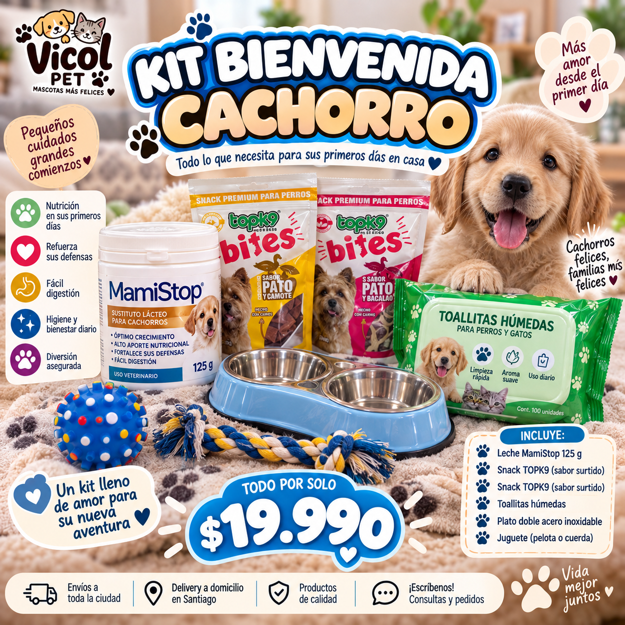 Kit Bienvenida Cachorro