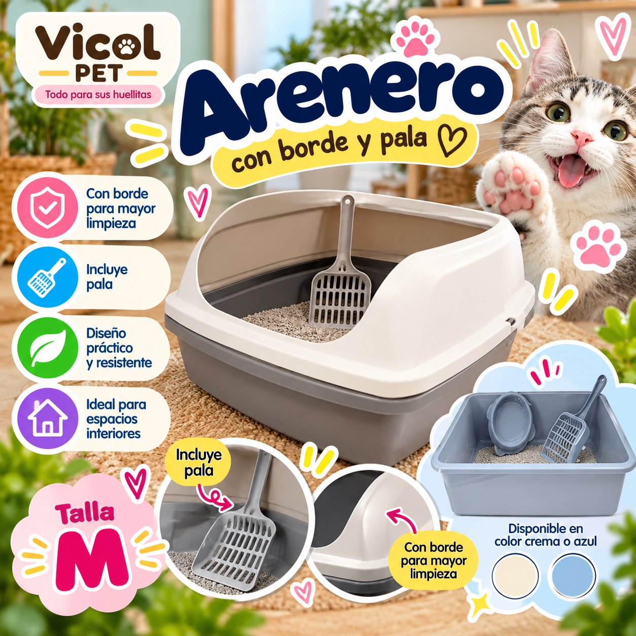 Arenero para gatos modelo A