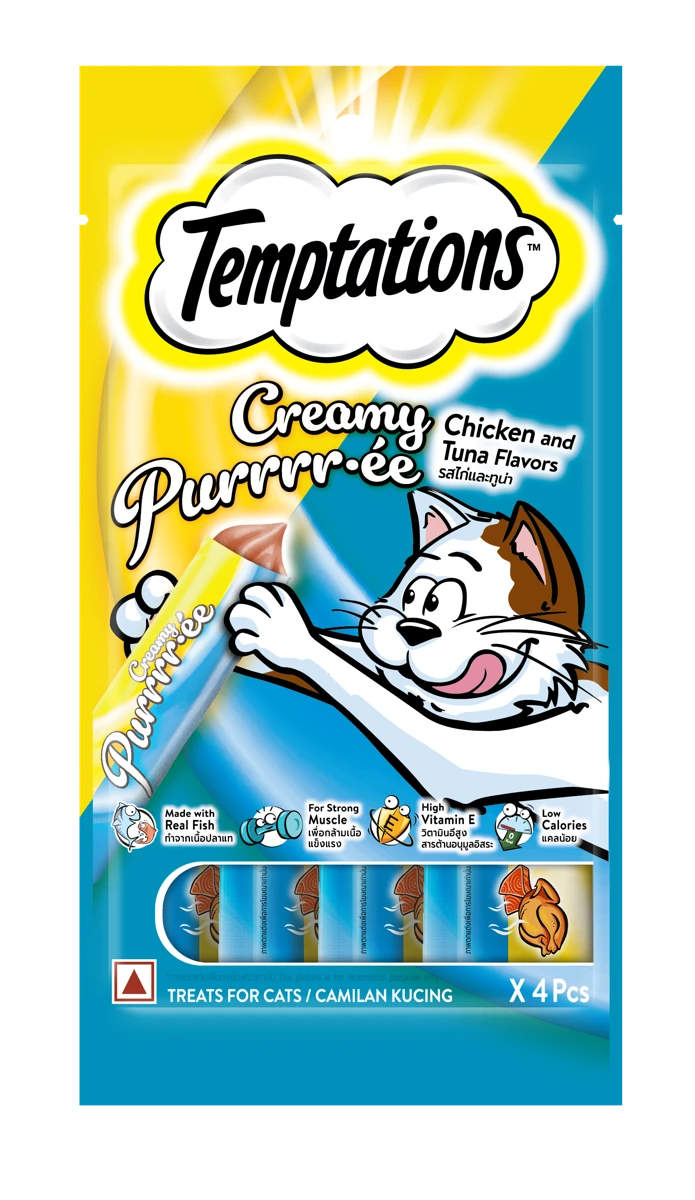 Temptations Purrées 4 tubos