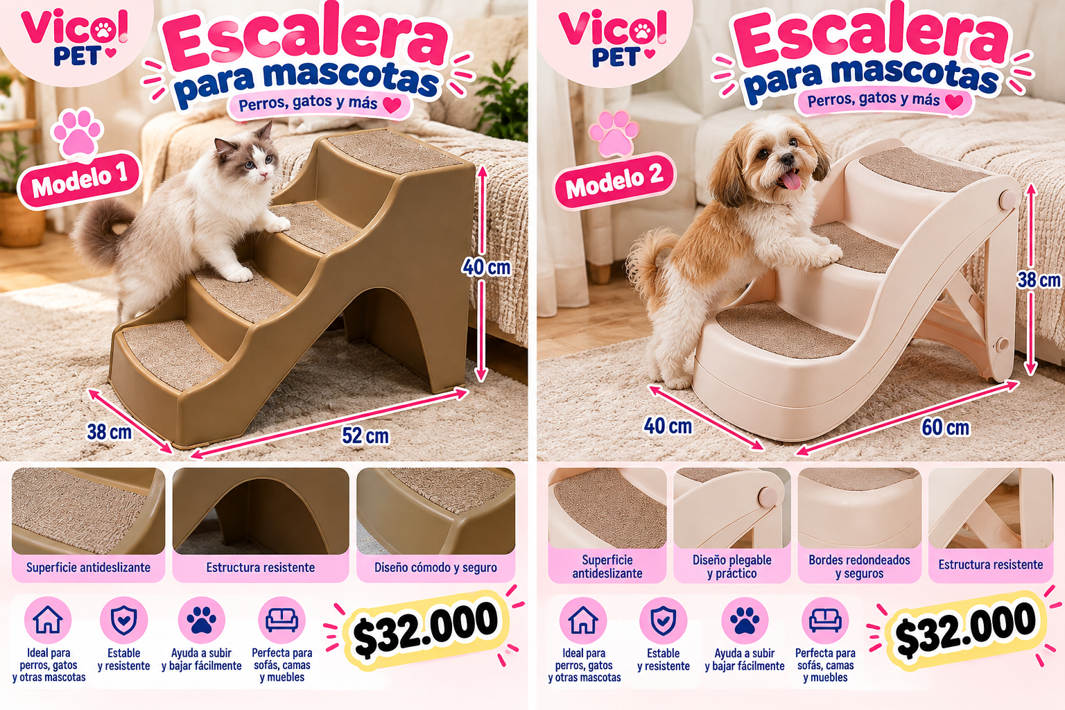 Escalera para mascotas