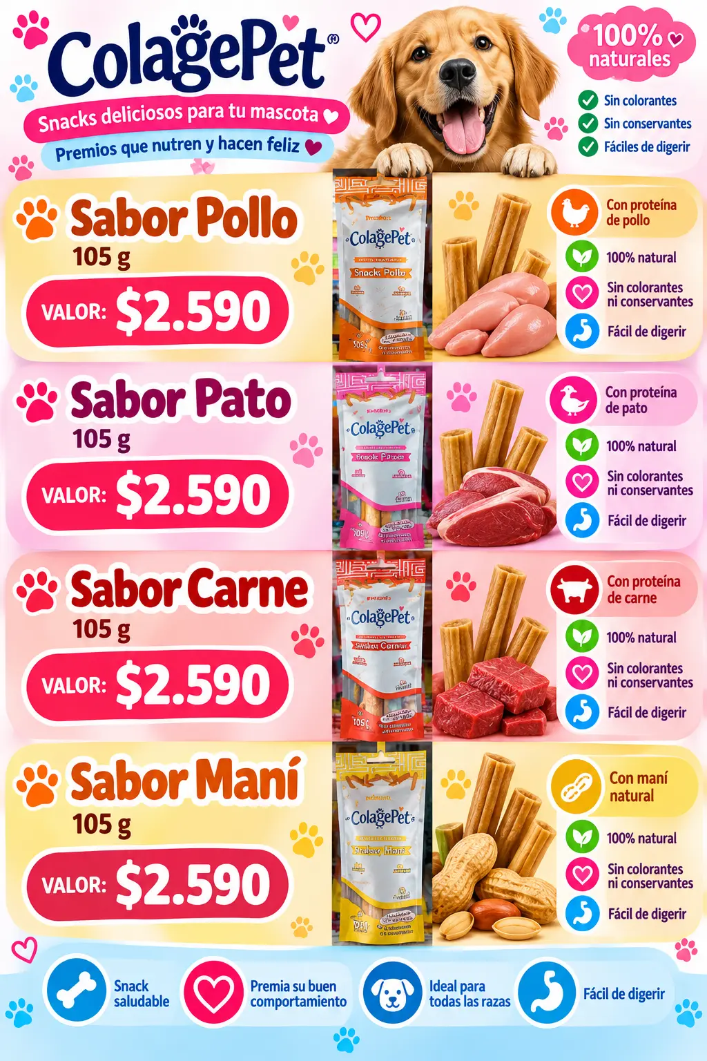 ColagePet snacks 105 g