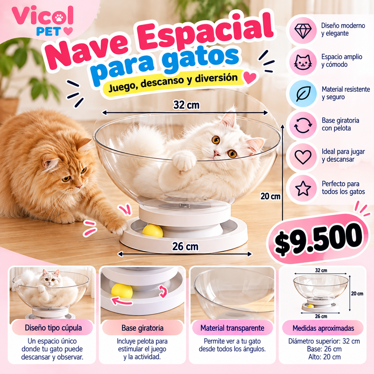 Nave espacial para gatos