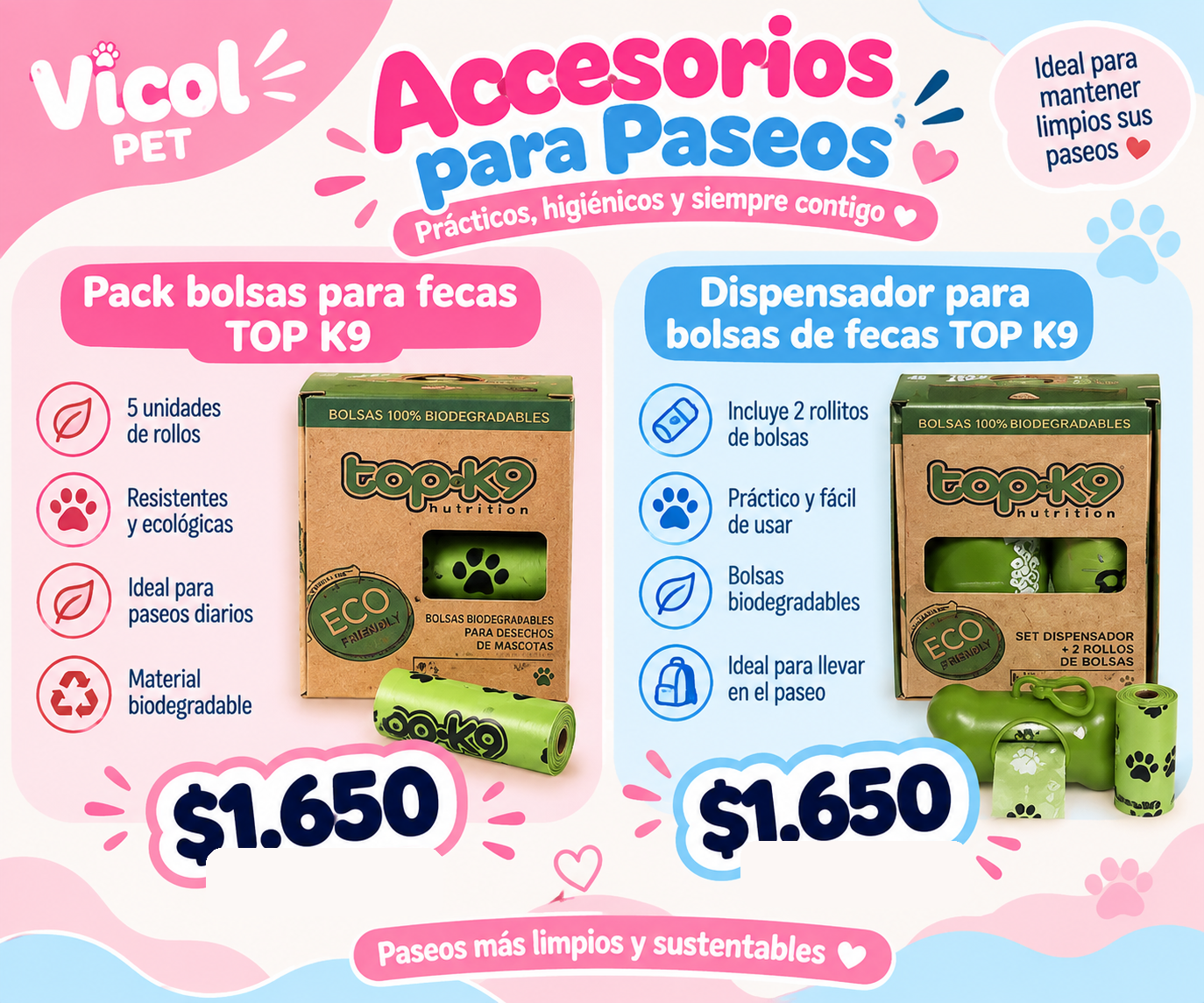 Top-K9 Selection dispensador de bolsas para fecas