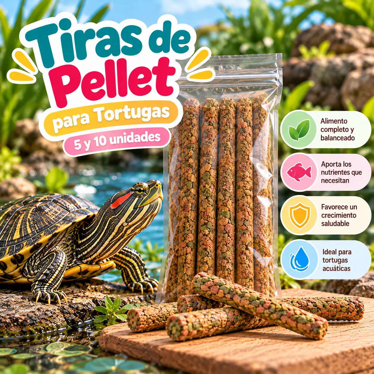Tiras 5 y 10 unidades Pellet