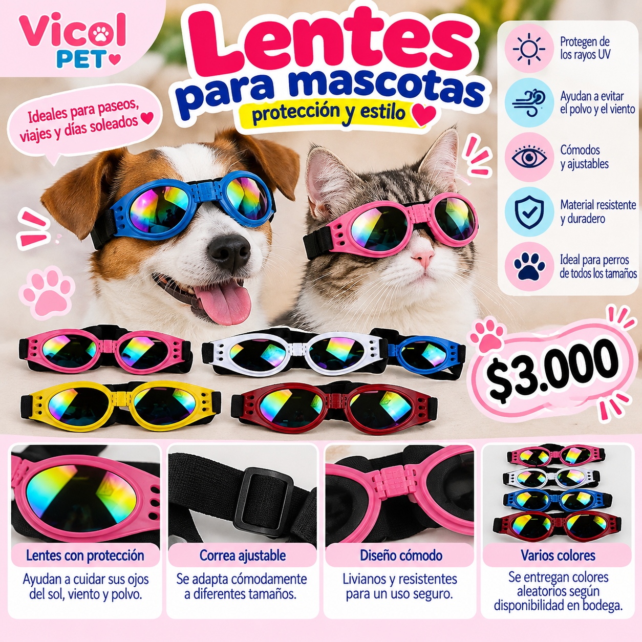 Lentes para mascotas