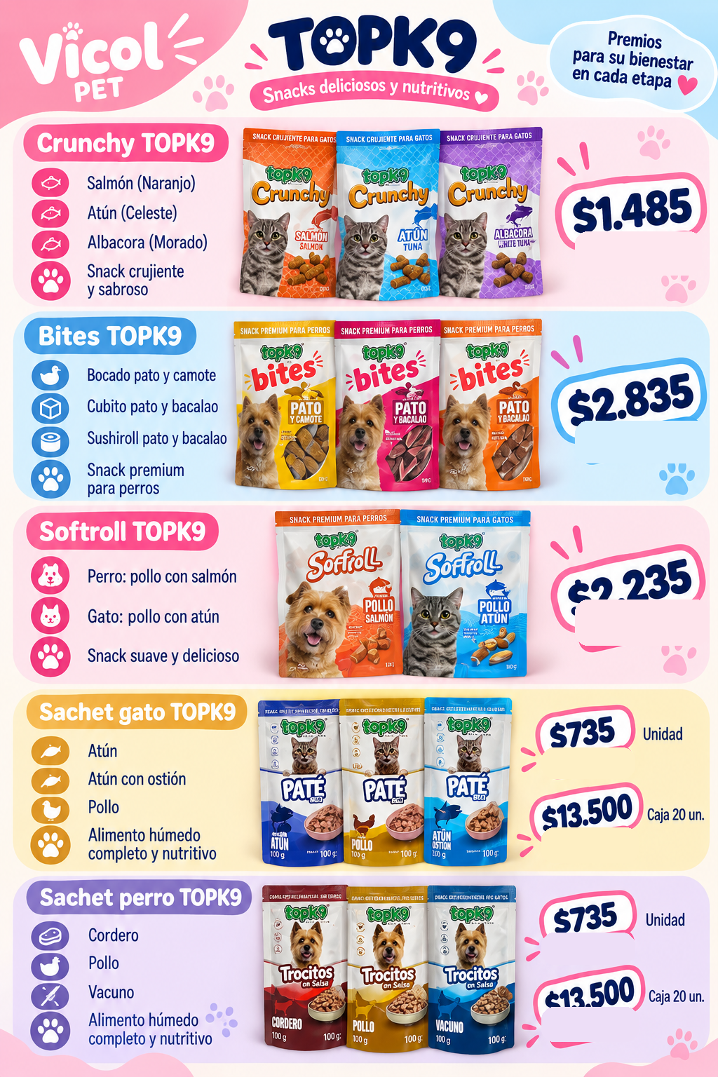 Top-K9 Softroll snack suave