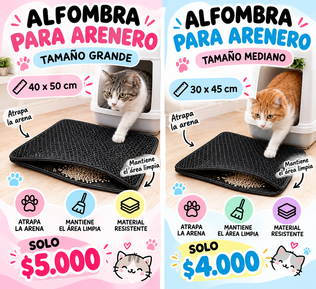 Alfombra para arenero