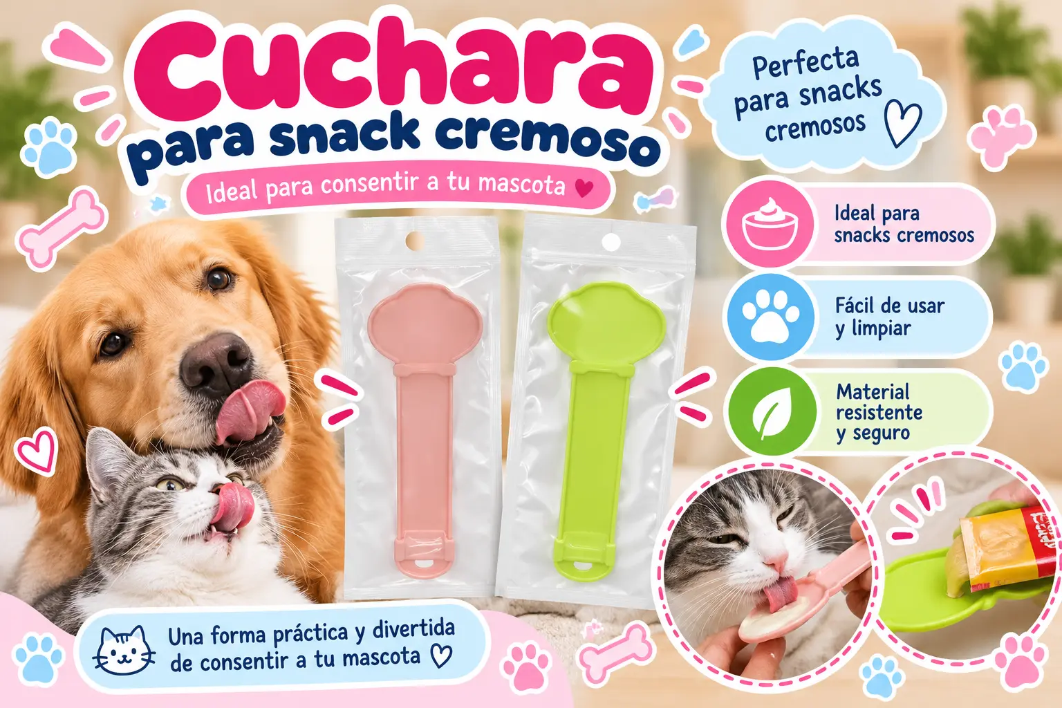 Cuchara para snack cremoso