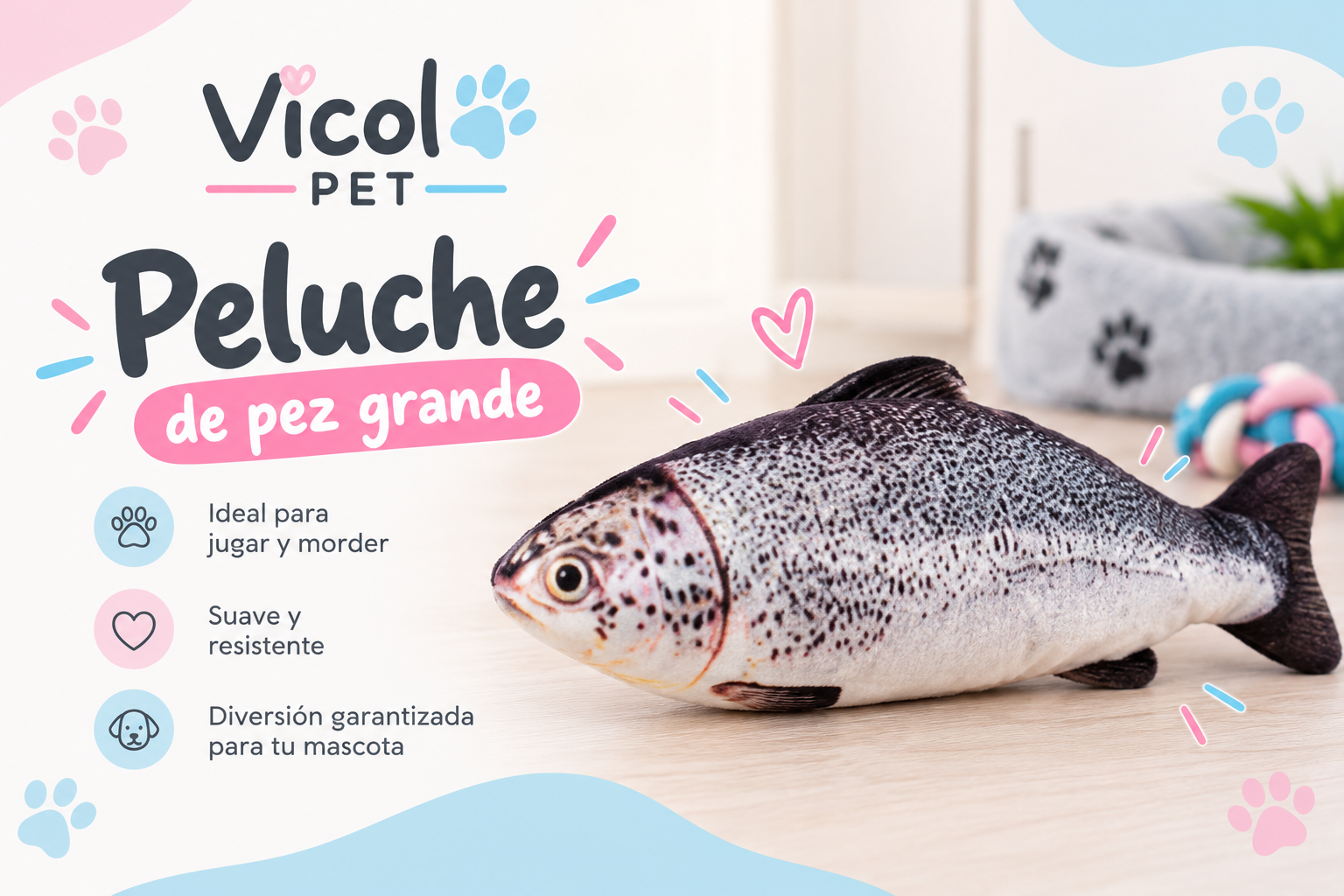 Peluche de pez grande