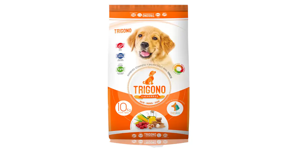 Trígono Perro alimento seco